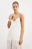 Flowing Dropped Waist Maxi Dress - Cream sold by Because of Alice