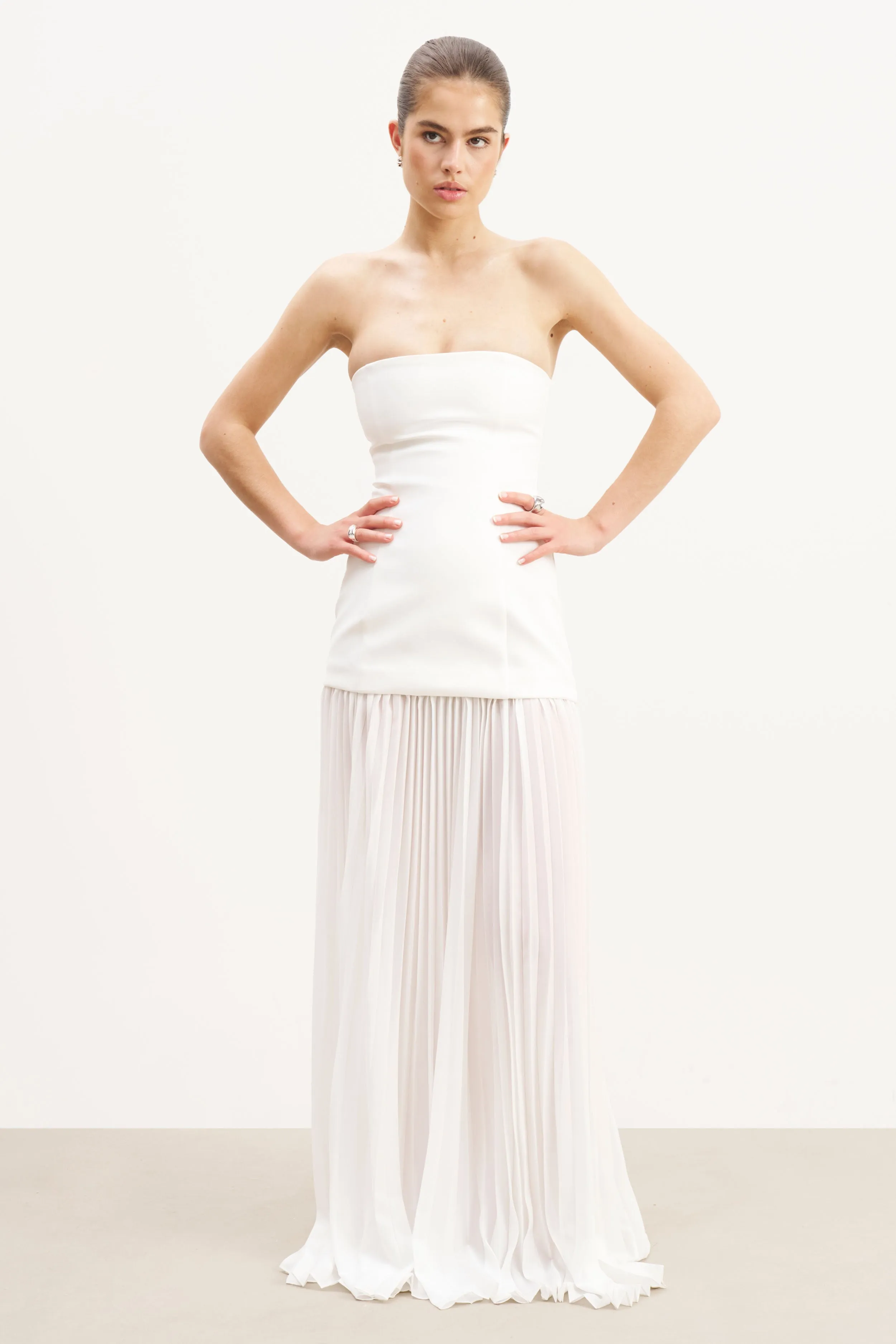 Structured Bodice Gown - White sold by Because of Alice product image thumbnail 4