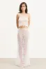 Lace Column Maxi Skirt - White sold by Because of Alice