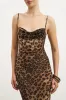 Ruched Chiffon Maxi Dress - Leopard Print sold by Because of Alice