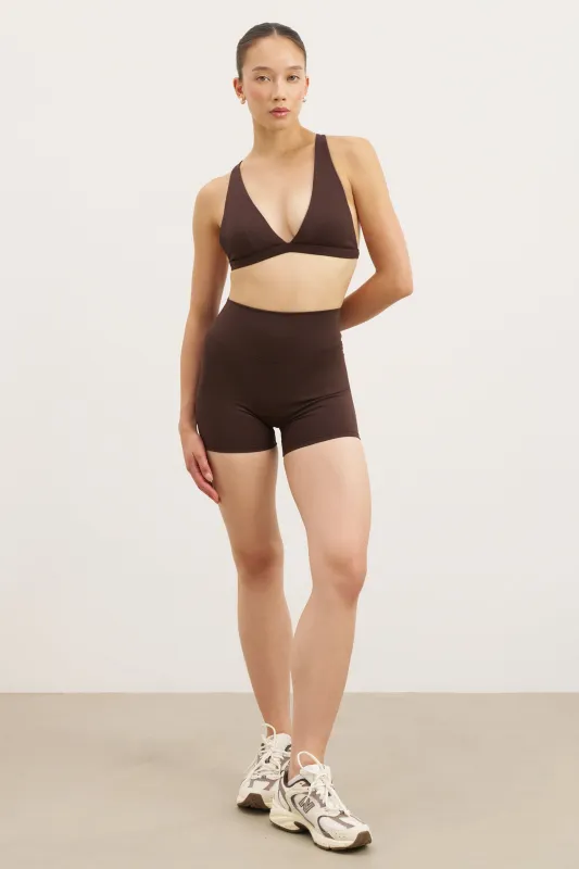 Base Sculpting Shorts - Carob sold by Because of Alice