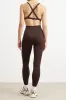 Base Sculpting Leggings - Carob sold by Because of Alice