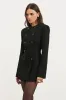 Tailored Collarless Blazer Dress - Black sold by Because of Alice