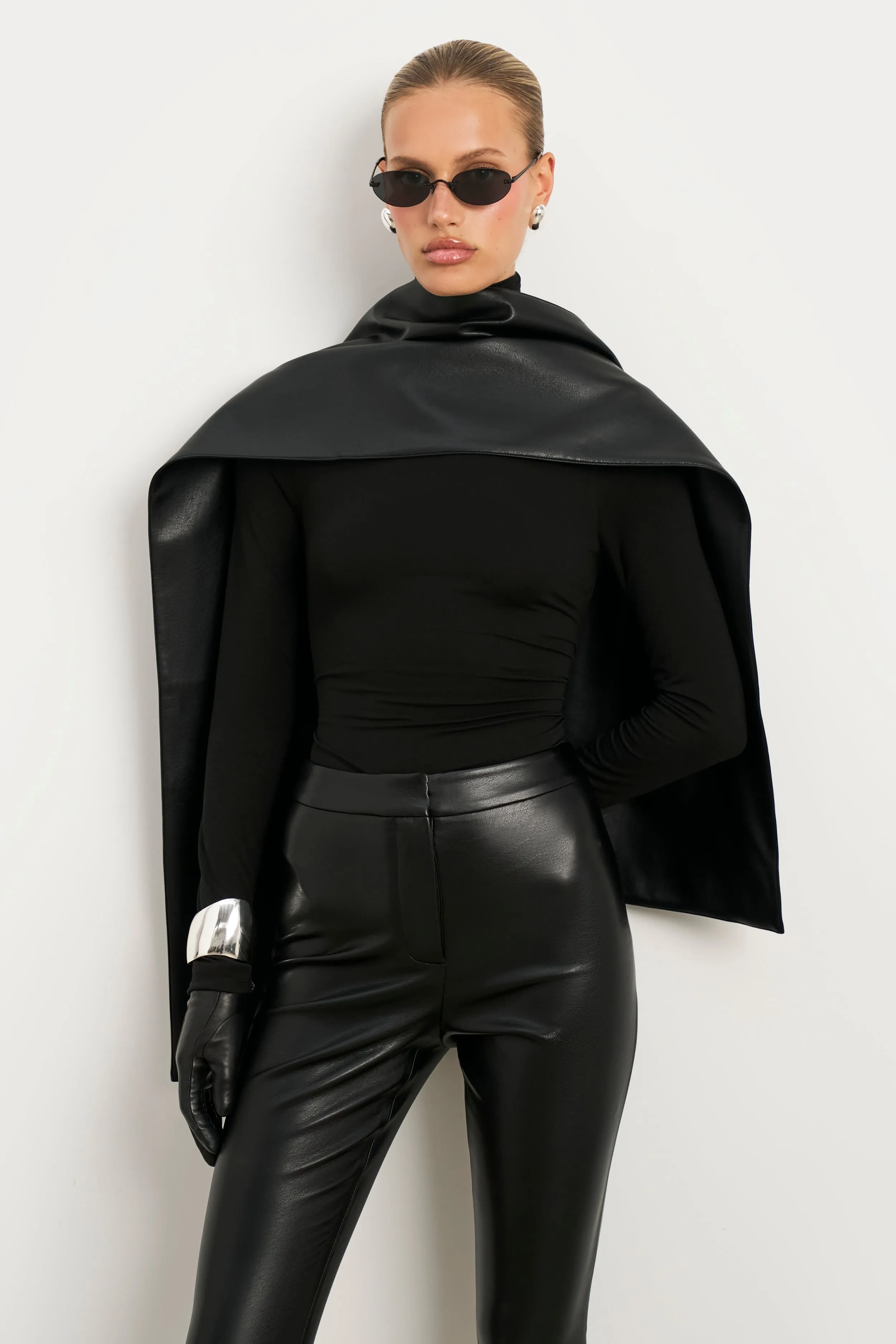 Semi Sheer High Neck Longsleeve Top - Black sold by Because of Alice product image thumbnail 5