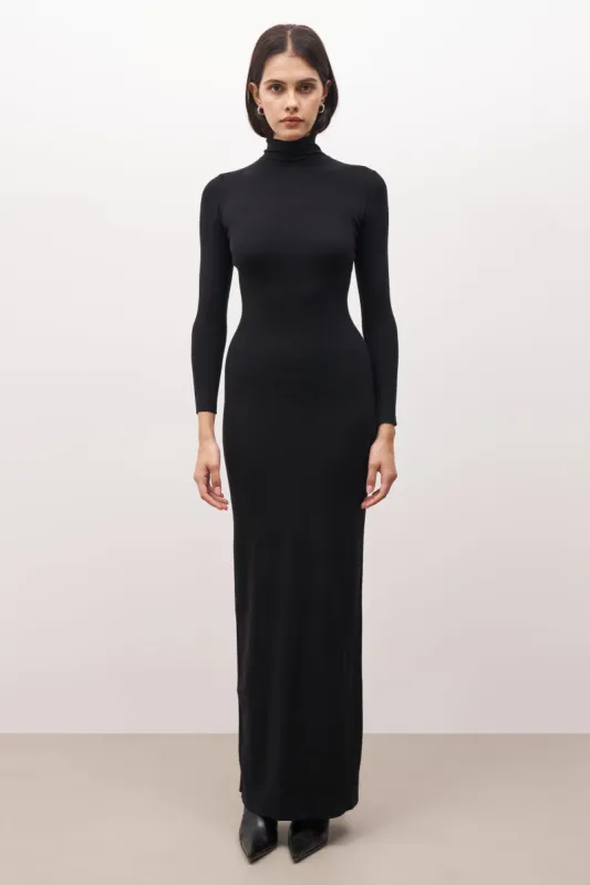 Fine Knit Maxi Dress - Black sold by Because of Alice