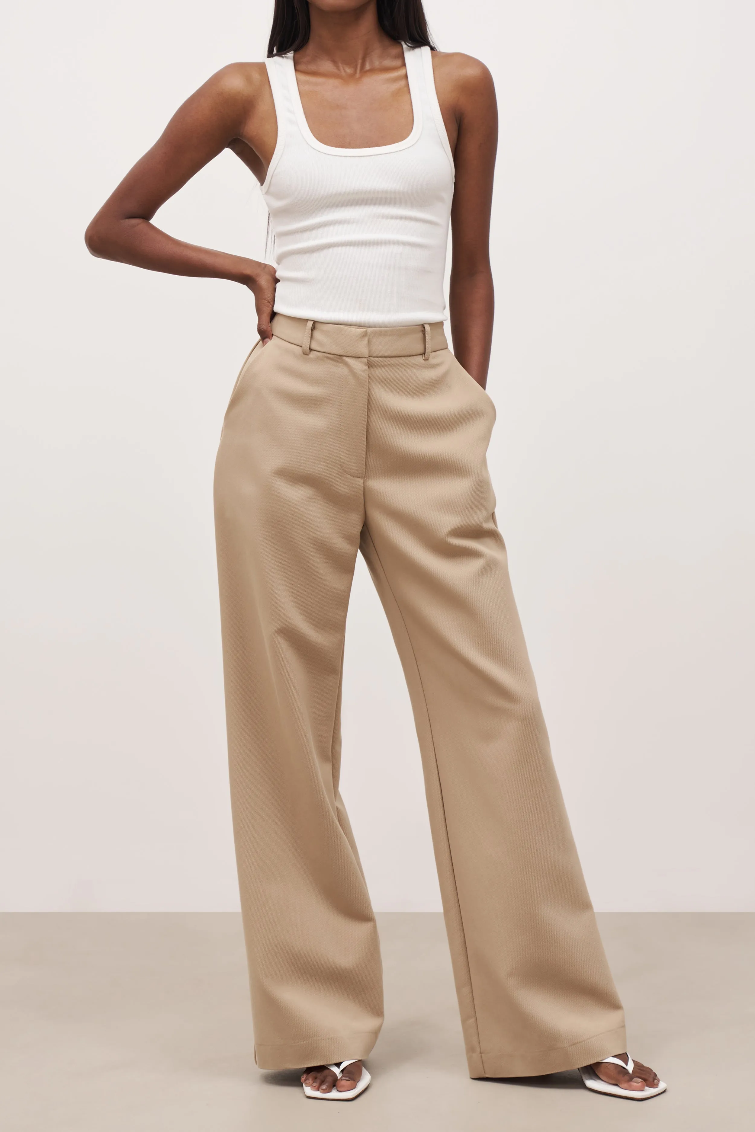 Formal Straight Leg Trousers - Oak sold by Because of Alice product image thumbnail 3