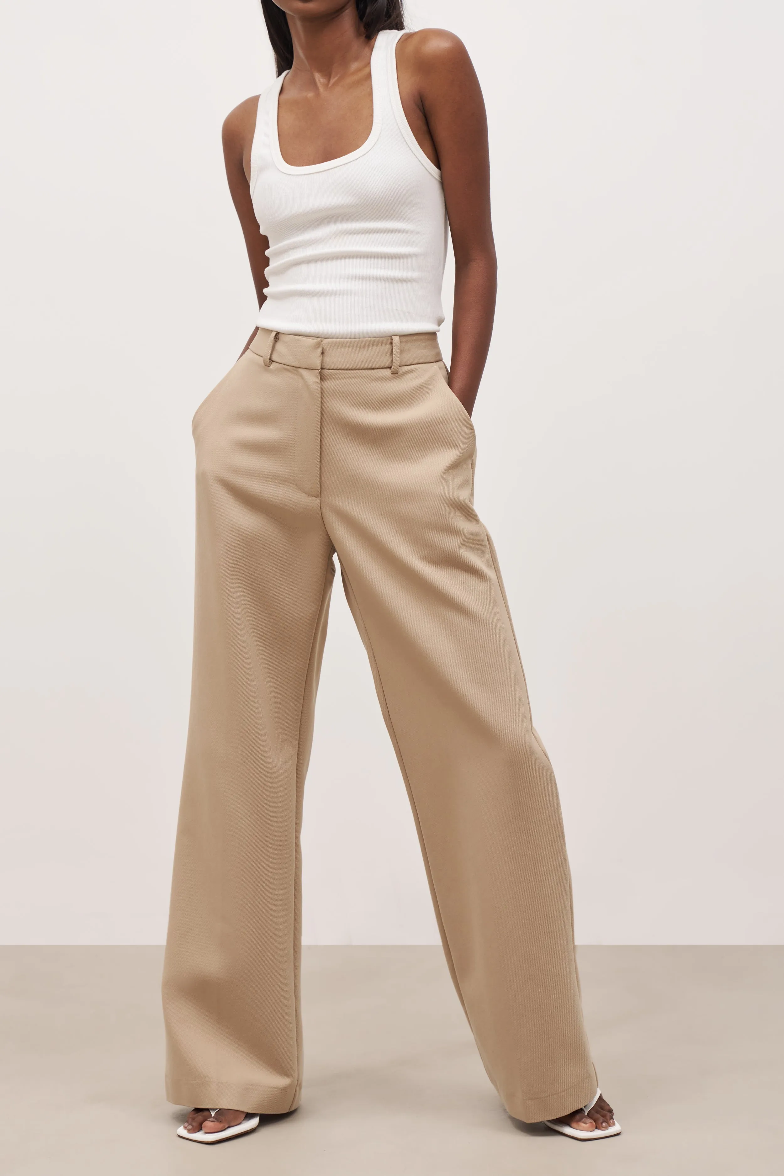 Formal Straight Leg Trousers - Oak sold by Because of Alice product image thumbnail 4