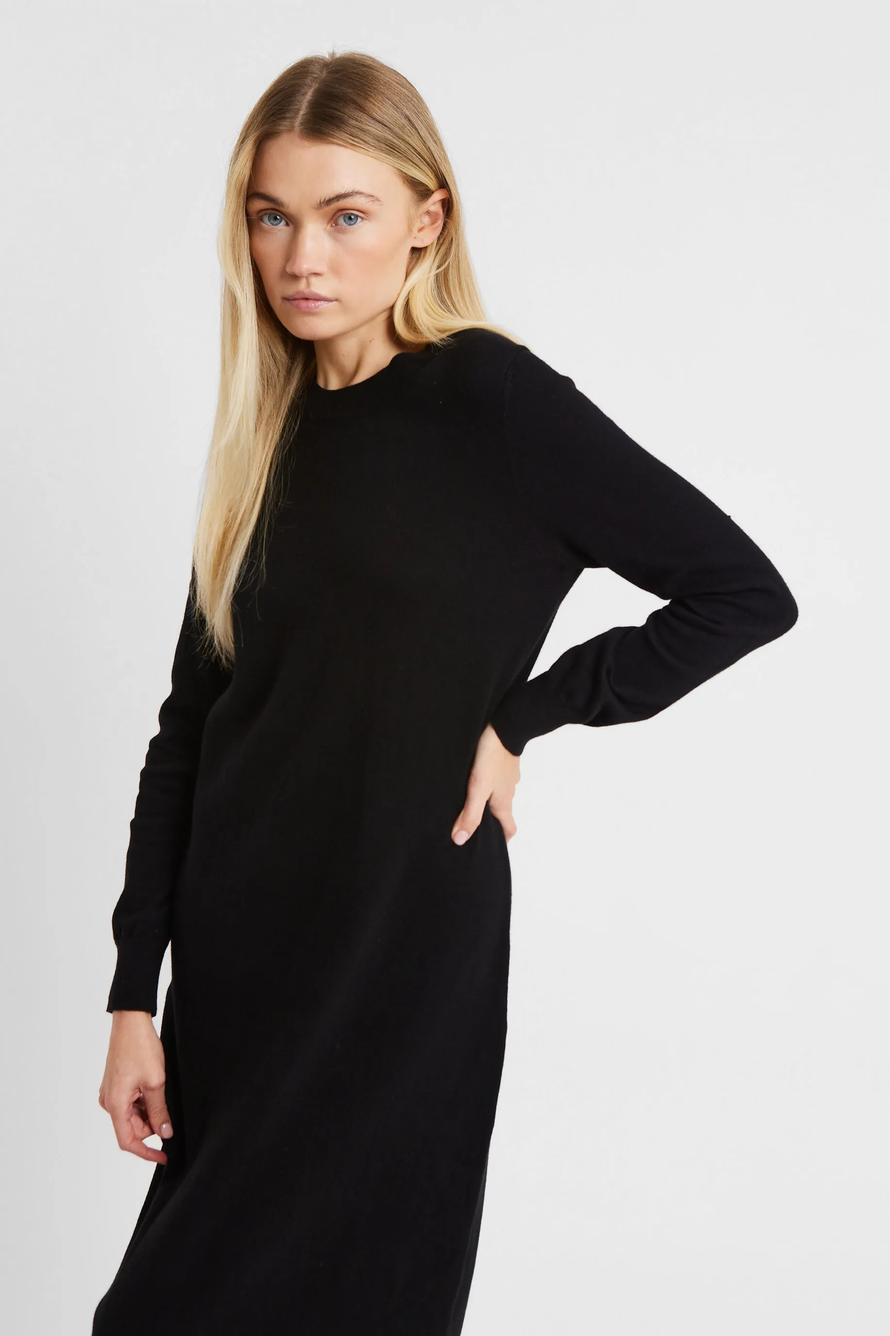 Cashmere Blend Column Maxi Dress - Black sold by Because of Alice product image thumbnail 5