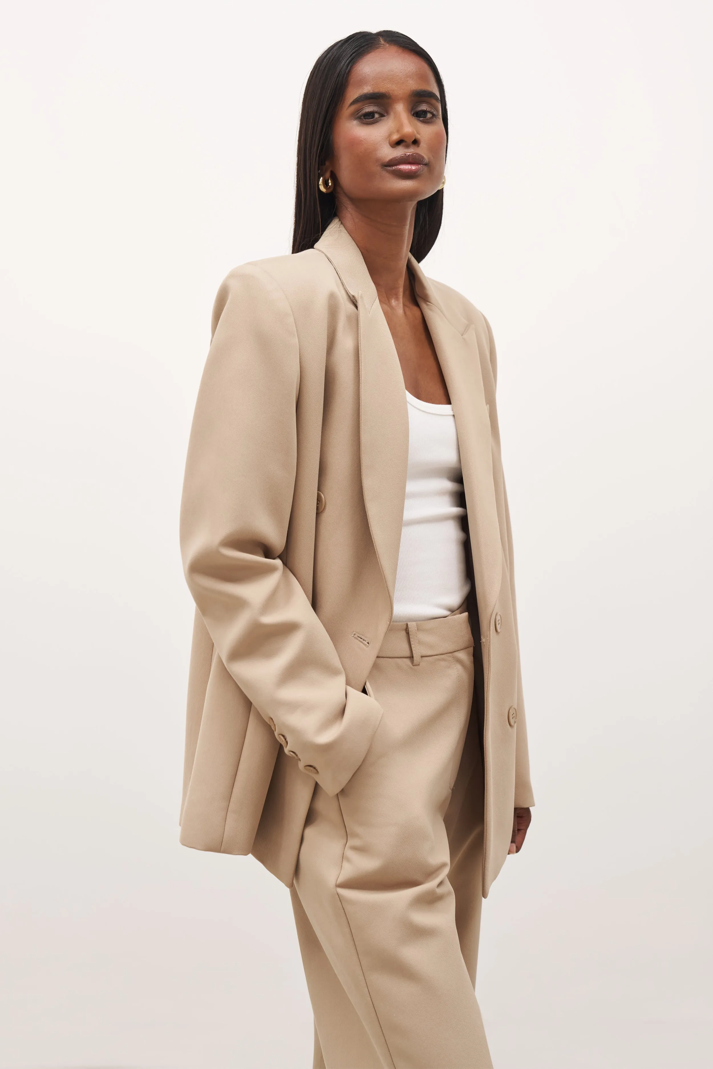 Formal Double Breasted Blazer - Oak sold by Because of Alice product image thumbnail 4