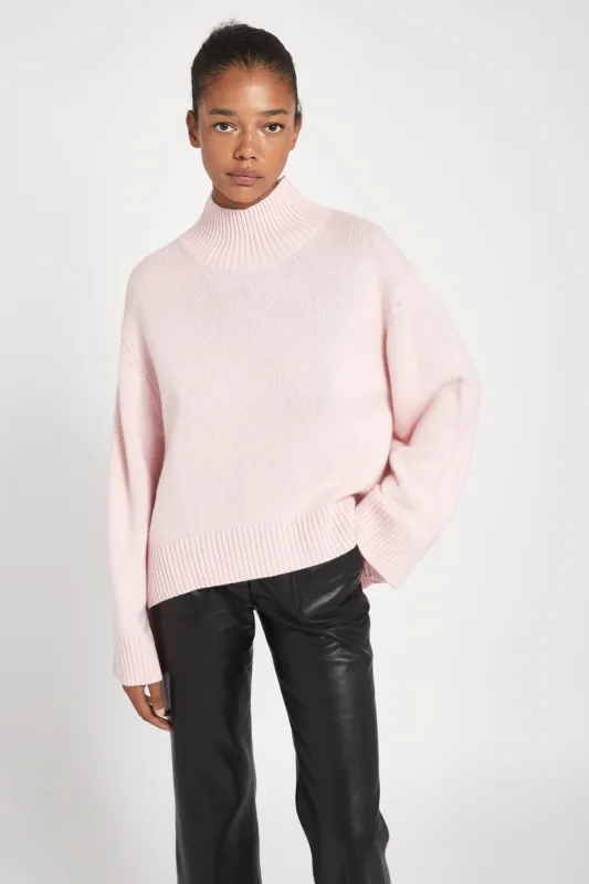 High Neck Cashmere Jumper - Marshmallow sold by Because of Alice