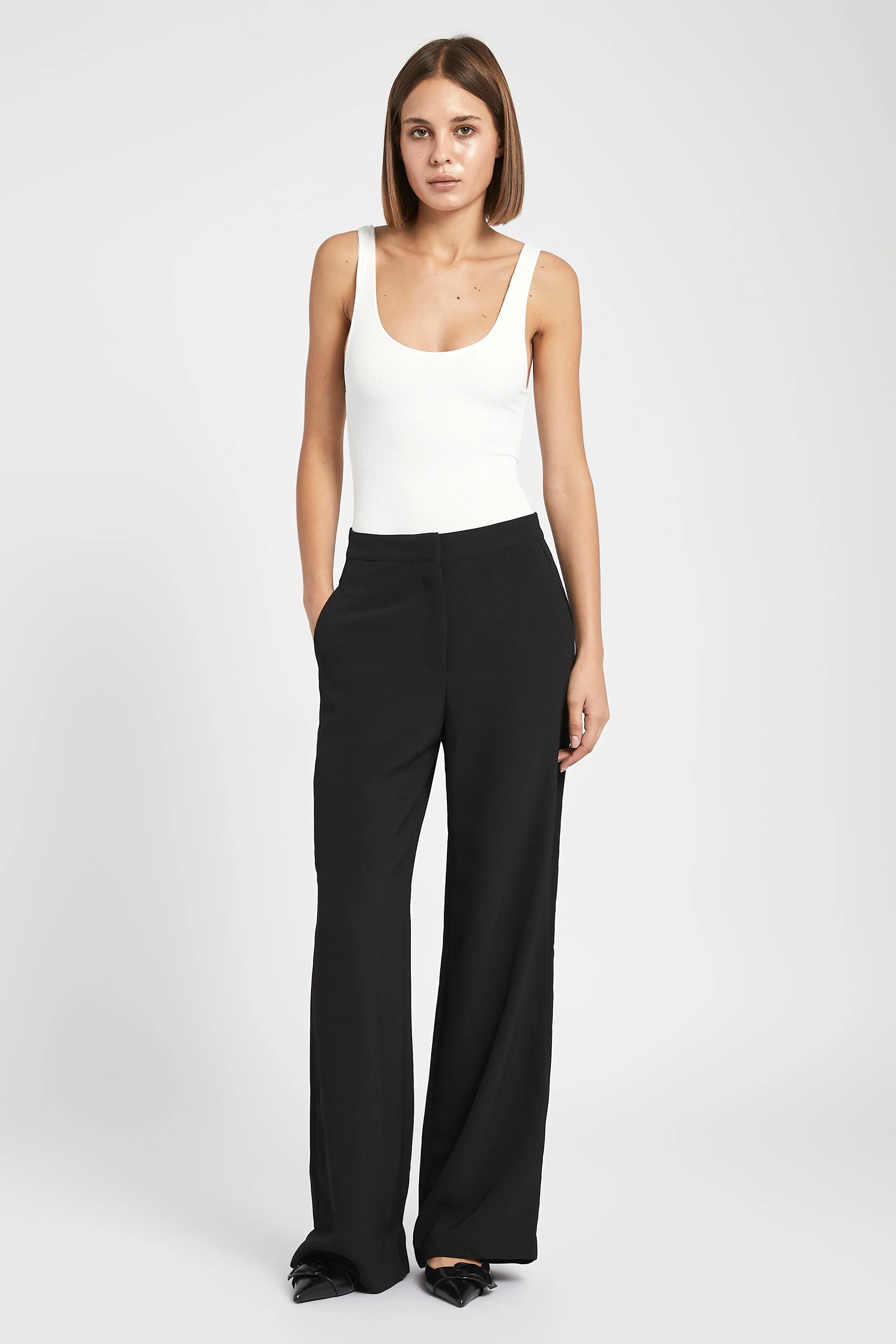 Ribbed Bodysuit - White sold by Because of Alice product image thumbnail 3