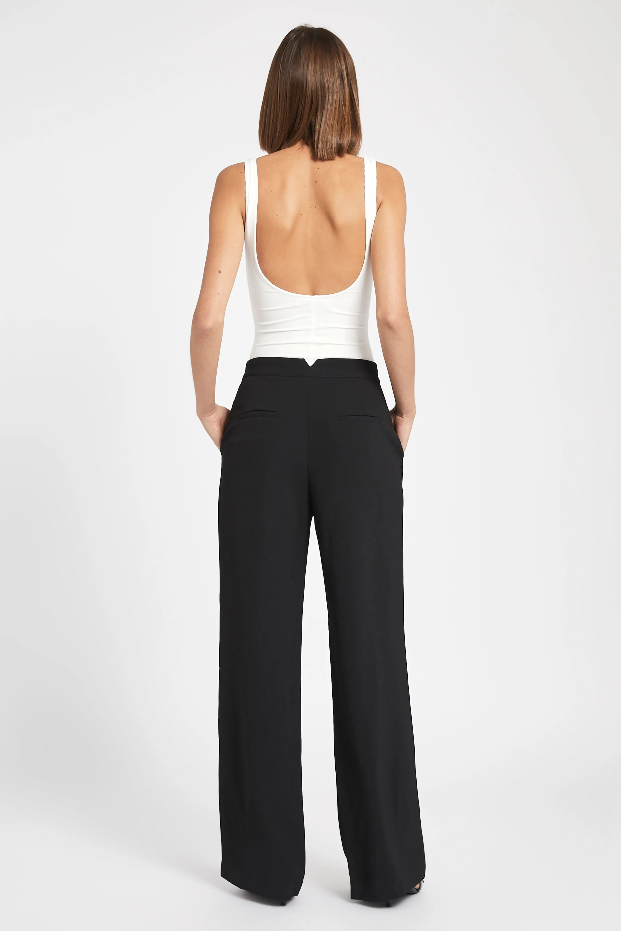 Ribbed Bodysuit - White sold by Because of Alice product image thumbnail 4