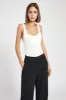 Ribbed Bodysuit - White sold by Because of Alice