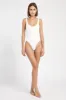 Ribbed Bodysuit - White sold by Because of Alice