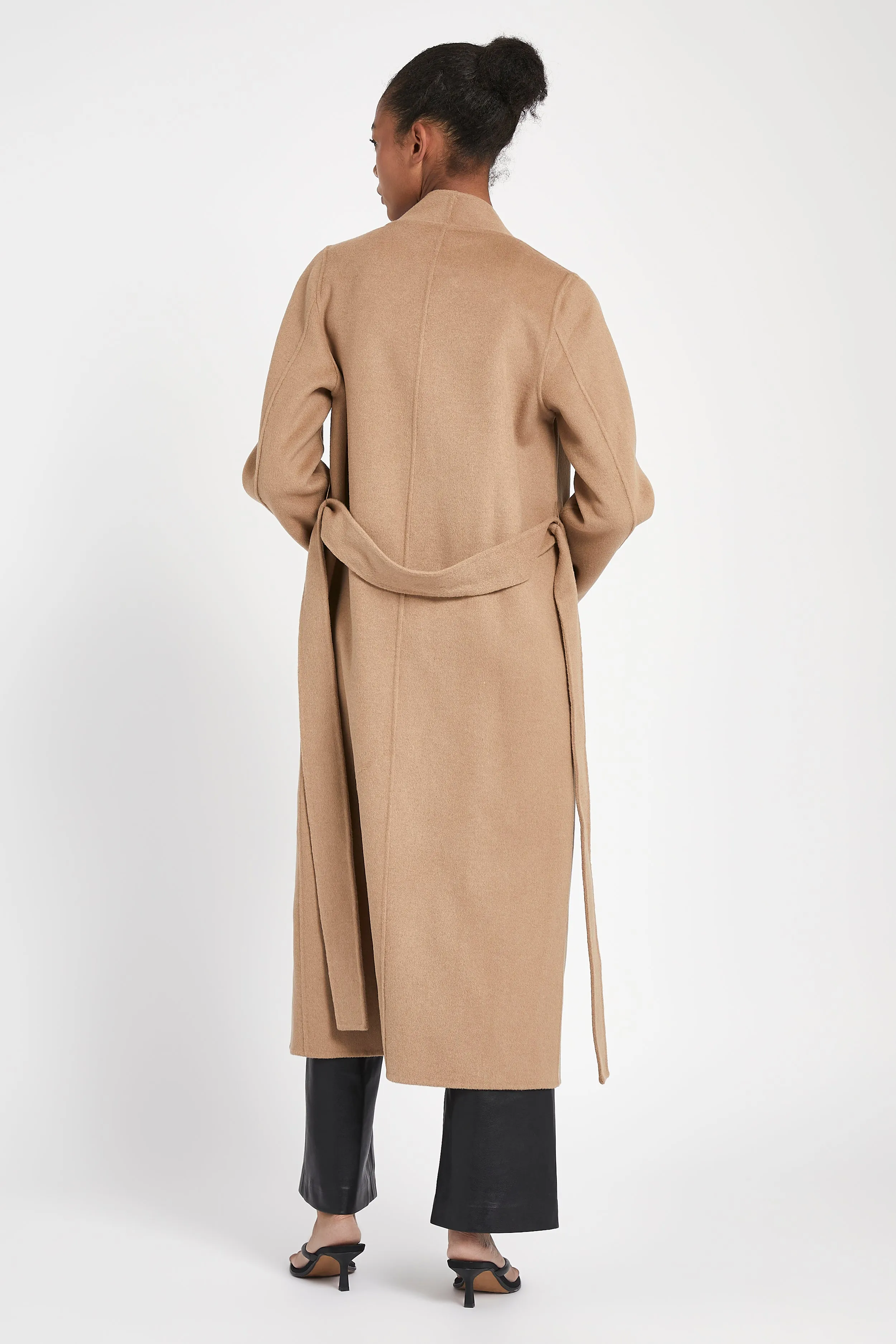 Double Faced Wool Cocoon Coat - Camel sold by Because of Alice product image thumbnail 2