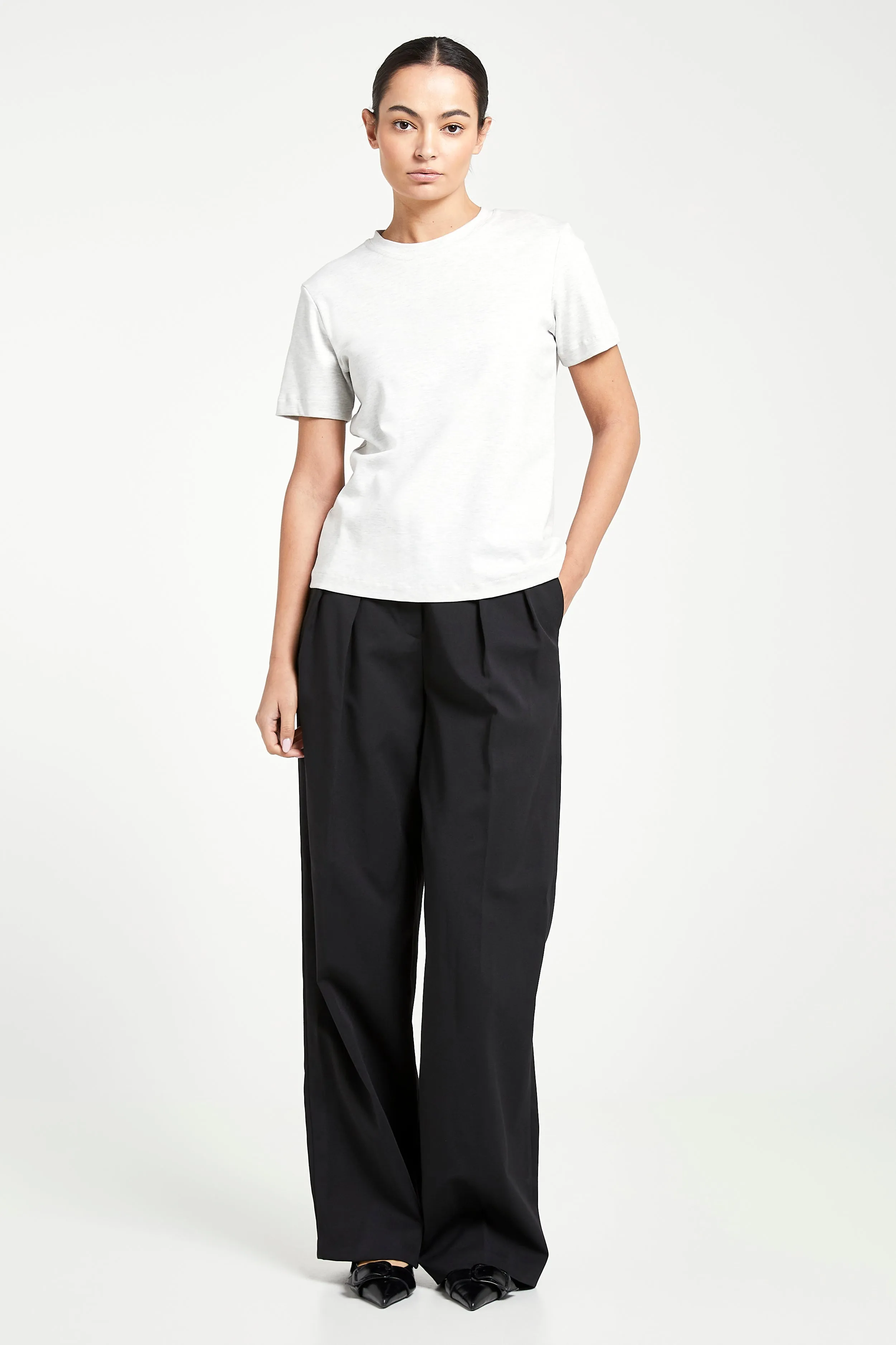 Classic Boyfriend T Shirt - Grey Marl sold by Because of Alice product image thumbnail 3