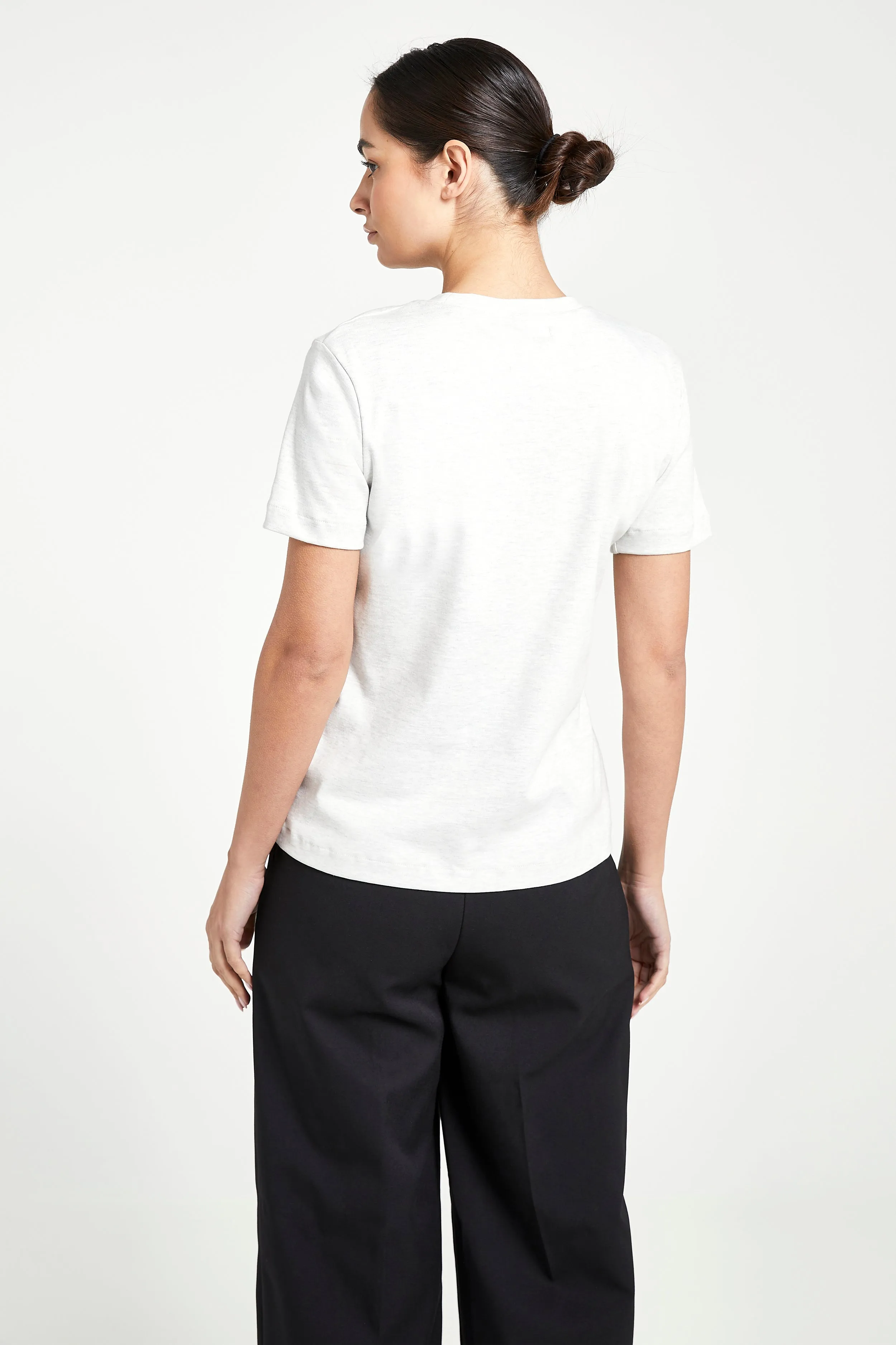 Classic Boyfriend T Shirt - Grey Marl sold by Because of Alice product image thumbnail 2