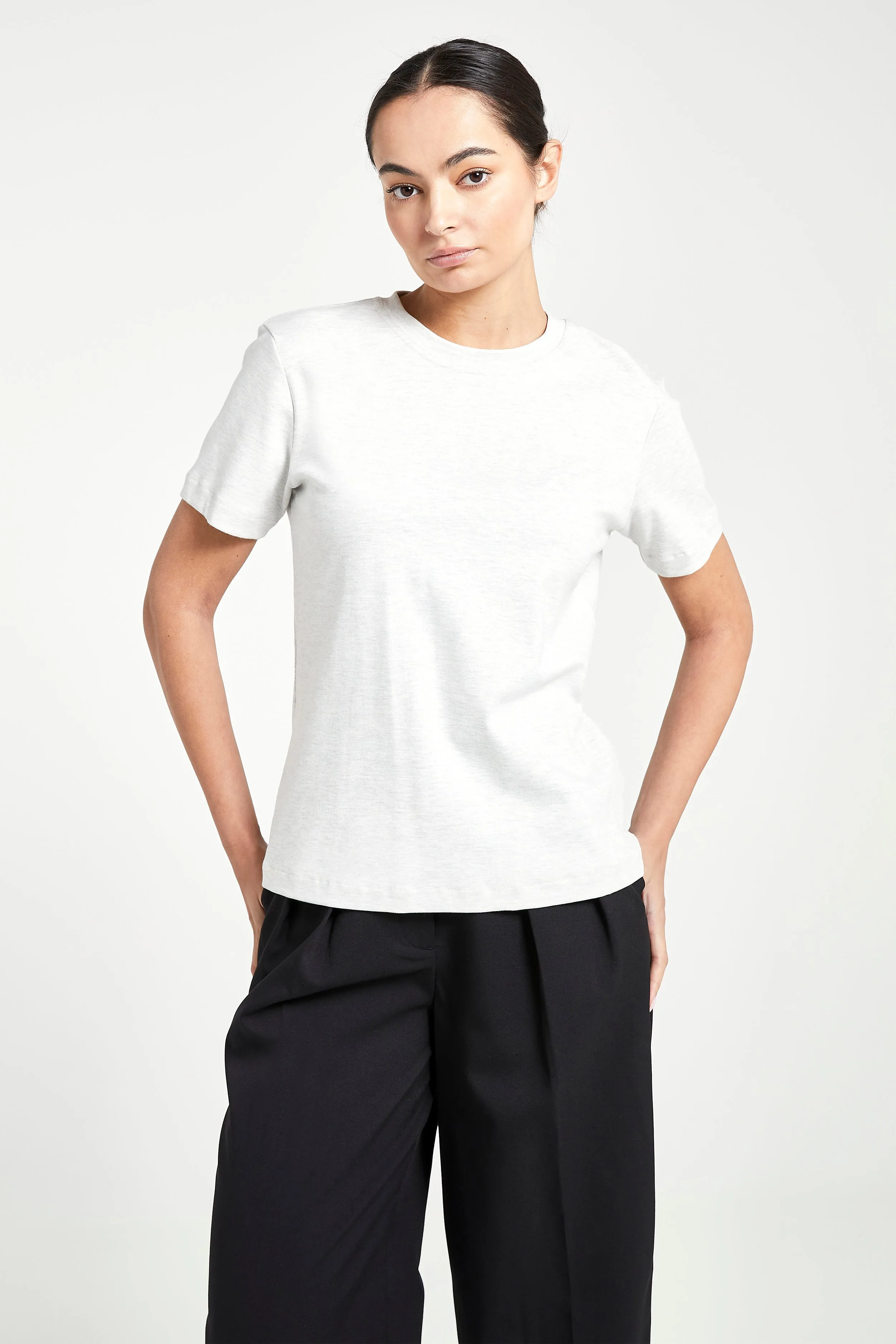 Classic Boyfriend T Shirt - Grey Marl sold by Because of Alice