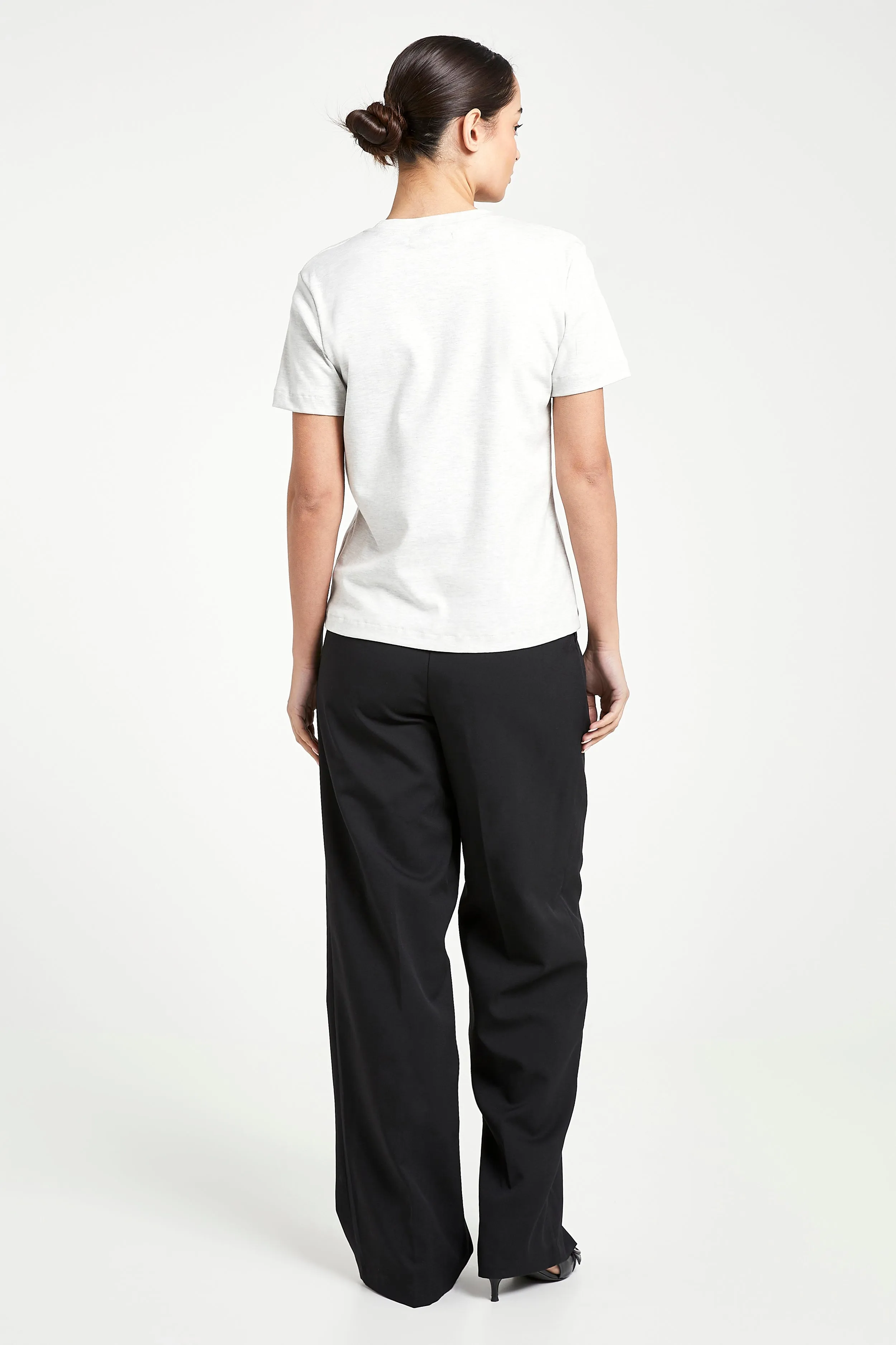 Classic Boyfriend T Shirt - Grey Marl sold by Because of Alice product image thumbnail 4