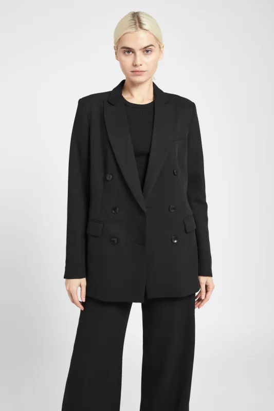 Double Breasted Blazer - Black sold by Because of Alice