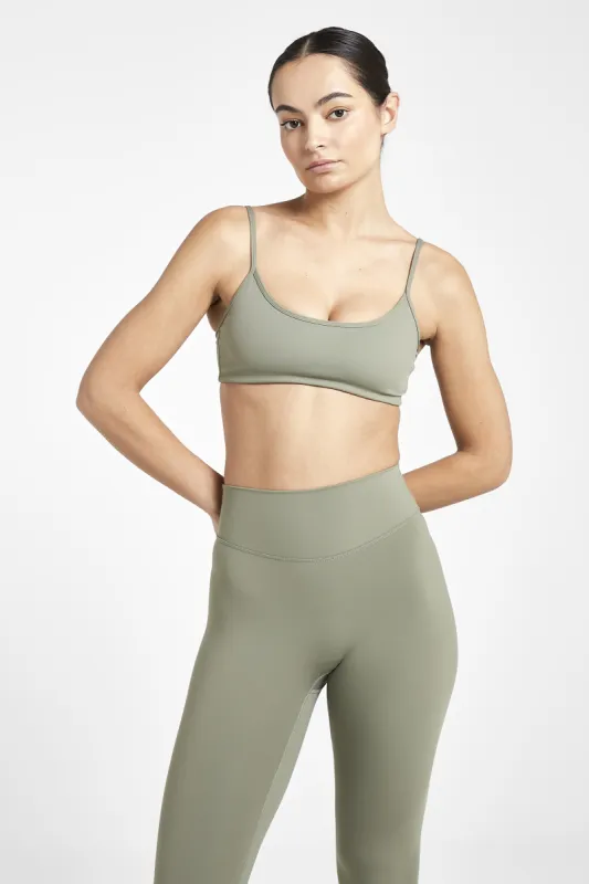 Base Sculpting Cami Bra - Olive sold by Because of Alice
