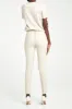 High Waisted Leather Leggings - Cream sold by Because of Alice