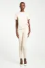 High Waisted Leather Leggings - Cream sold by Because of Alice