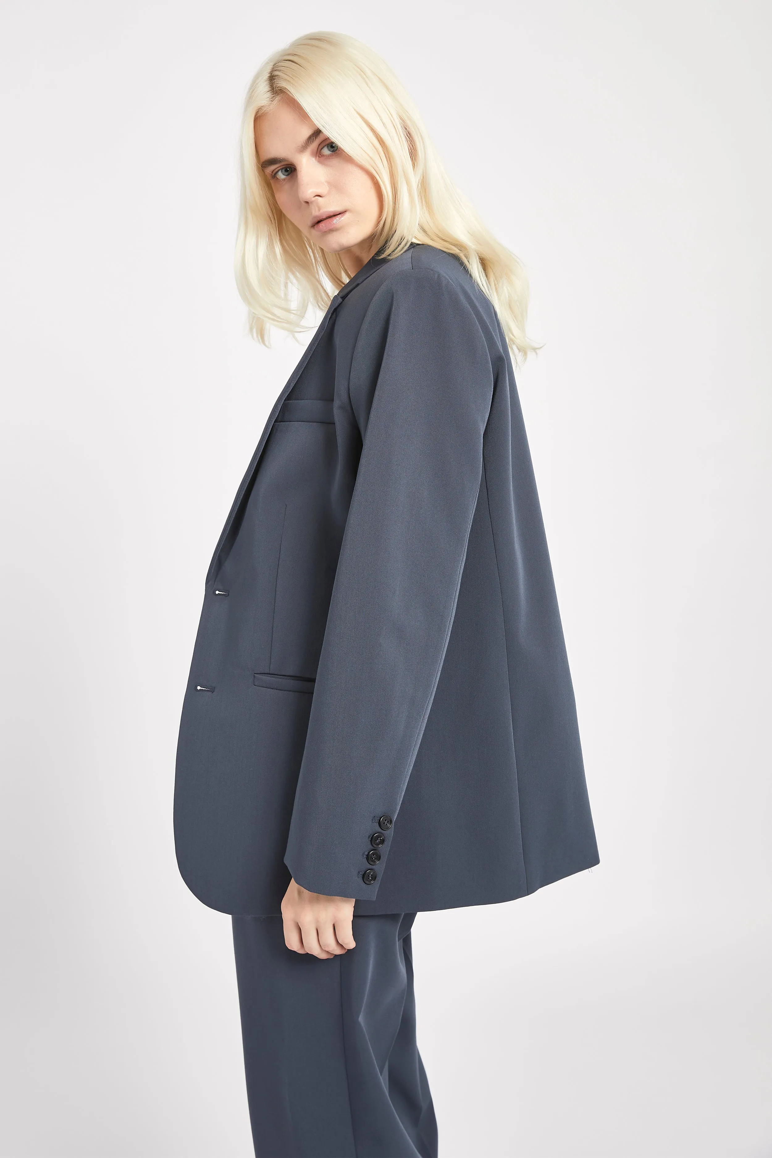 Oversized Dad Blazer - Navy sold by Because of Alice product image thumbnail 2
