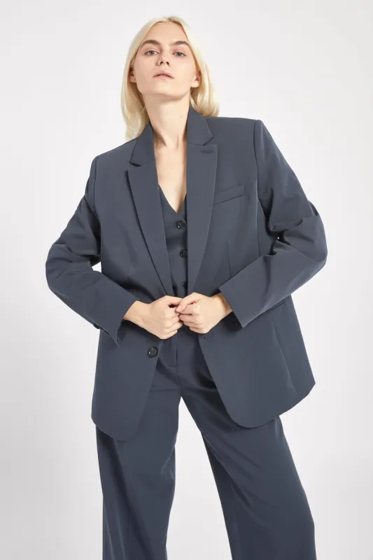 Oversized Dad Blazer - Navy sold by Because of Alice
