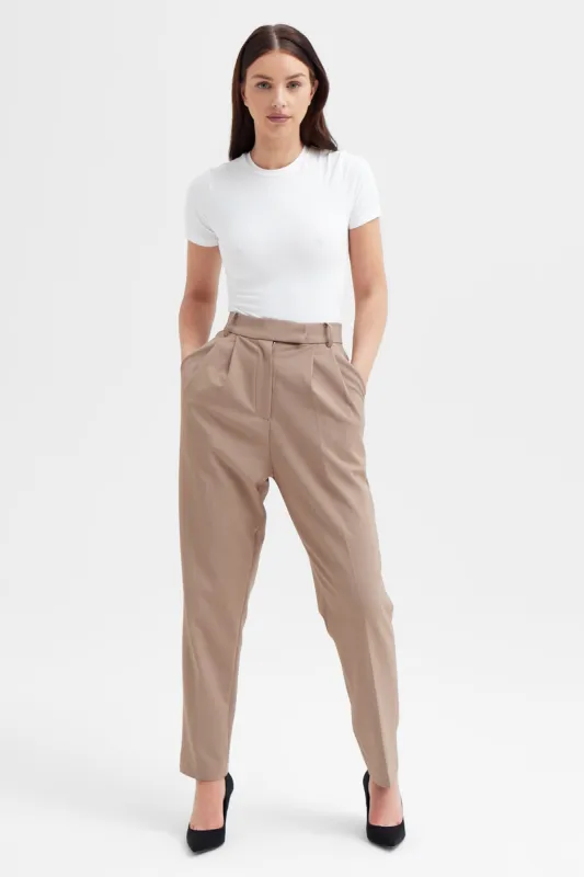 Oxford Trousers - Latte sold by Because of Alice