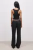 Tailored Linen Trousers - Black sold by Because of Alice