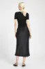 Satin Slip Midi Skirt - Black sold by Because of Alice
