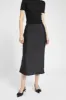 Satin Slip Midi Skirt - Black sold by Because of Alice