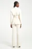 Classic Blazer With Belt - Cream sold by Because of Alice