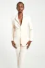 Classic Blazer With Belt - Cream sold by Because of Alice