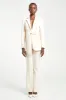 Classic Blazer With Belt - Cream sold by Because of Alice