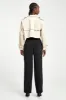 Cropped Cotton Trench - Stone sold by Because of Alice