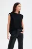 Slouchy Shoulder Pad Tee - Black sold by Because of Alice