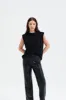 Slouchy Shoulder Pad Tee - Black sold by Because of Alice