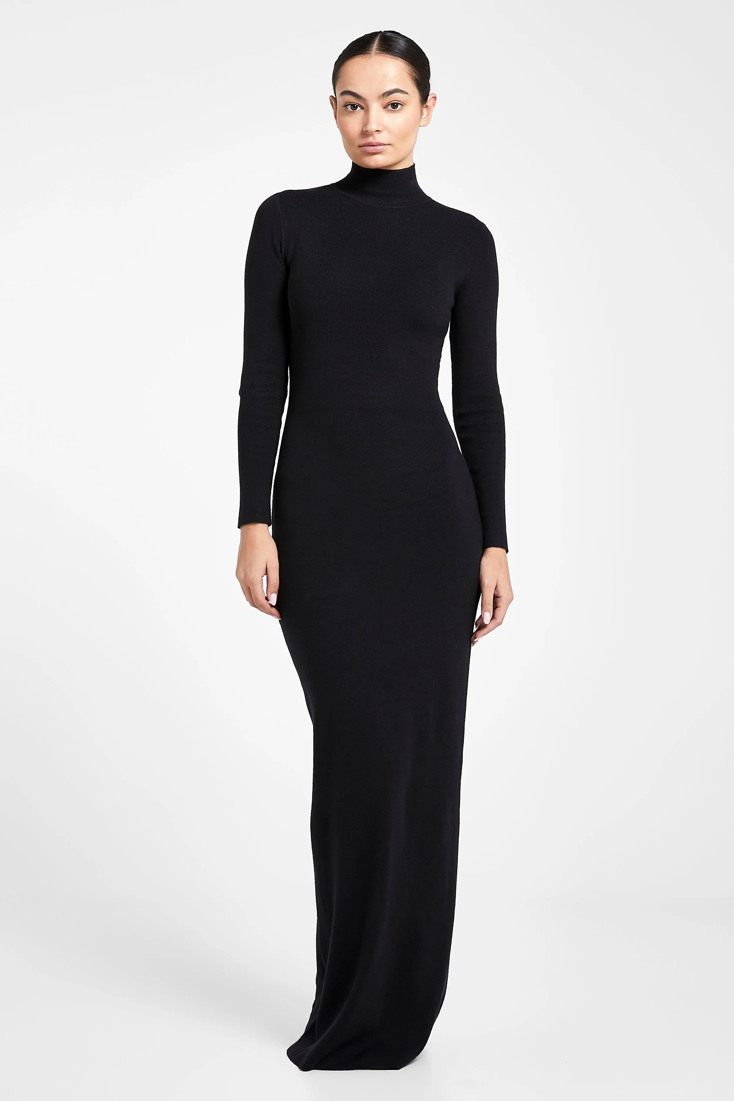 Fine Knit Ultra Maxi Dress - Black sold by Because of Alice