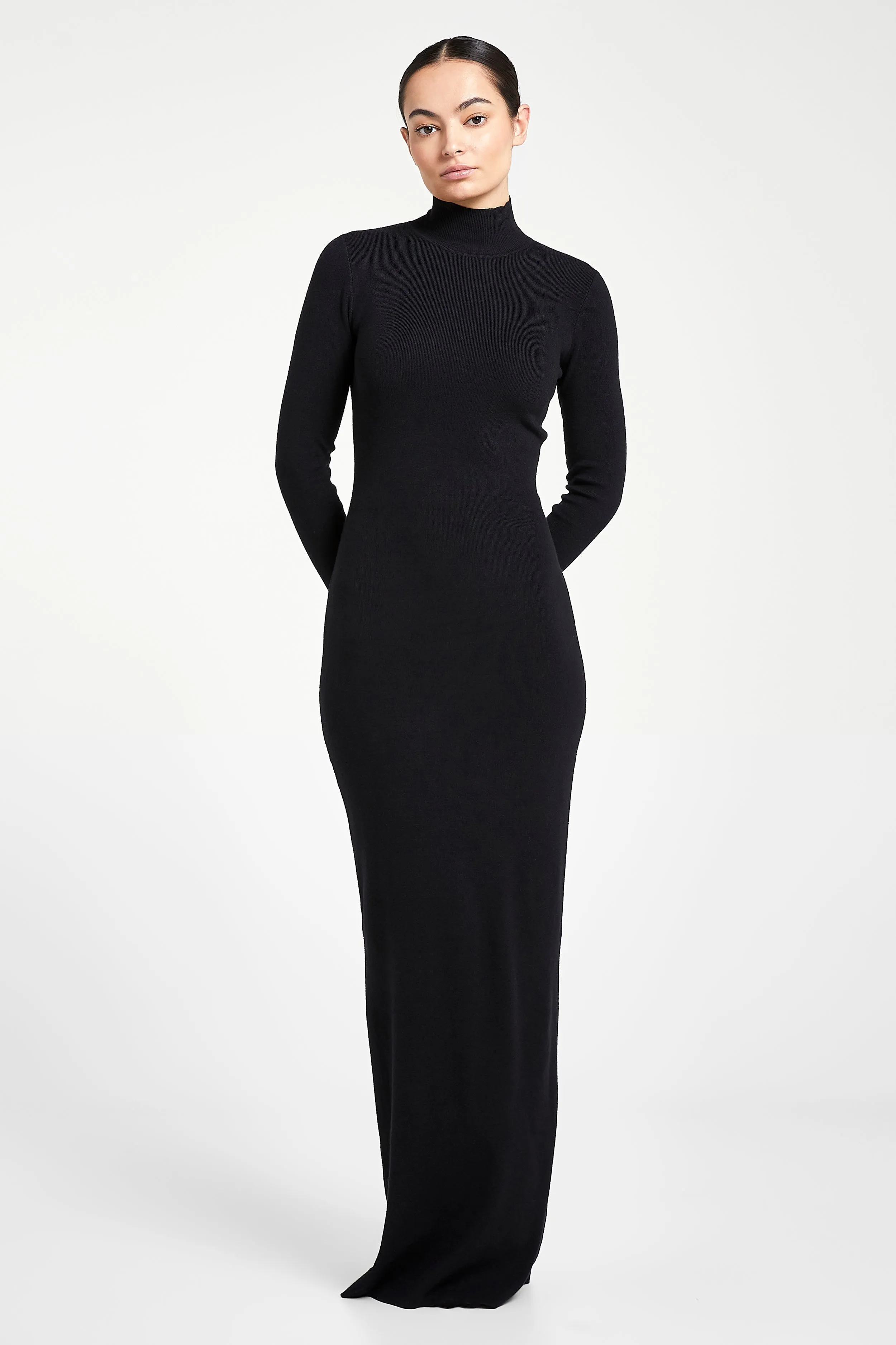 Fine Knit Ultra Maxi Dress - Black sold by Because of Alice product image thumbnail 5