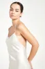 Satin Tie Back Midi Dress - Champagne sold by Because of Alice