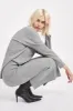 Ribbed Knit High Neck Jumper - Charcoal sold by Because of Alice