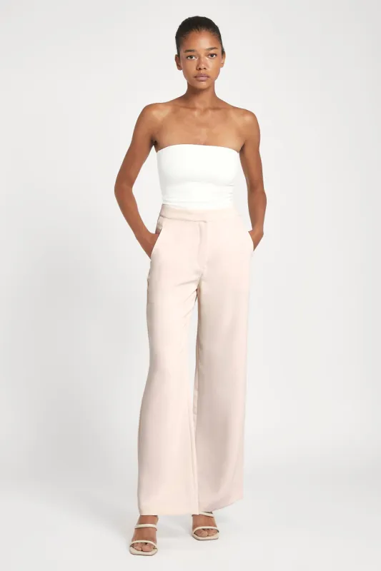 Effortless Wide Leg Trousers - Pink sold by Because of Alice