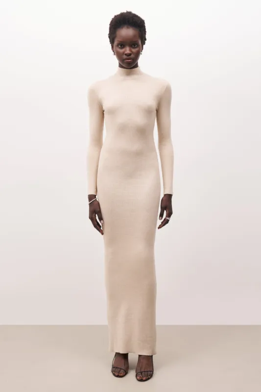 Fine Knit Maxi Dress - Birch sold by Because of Alice