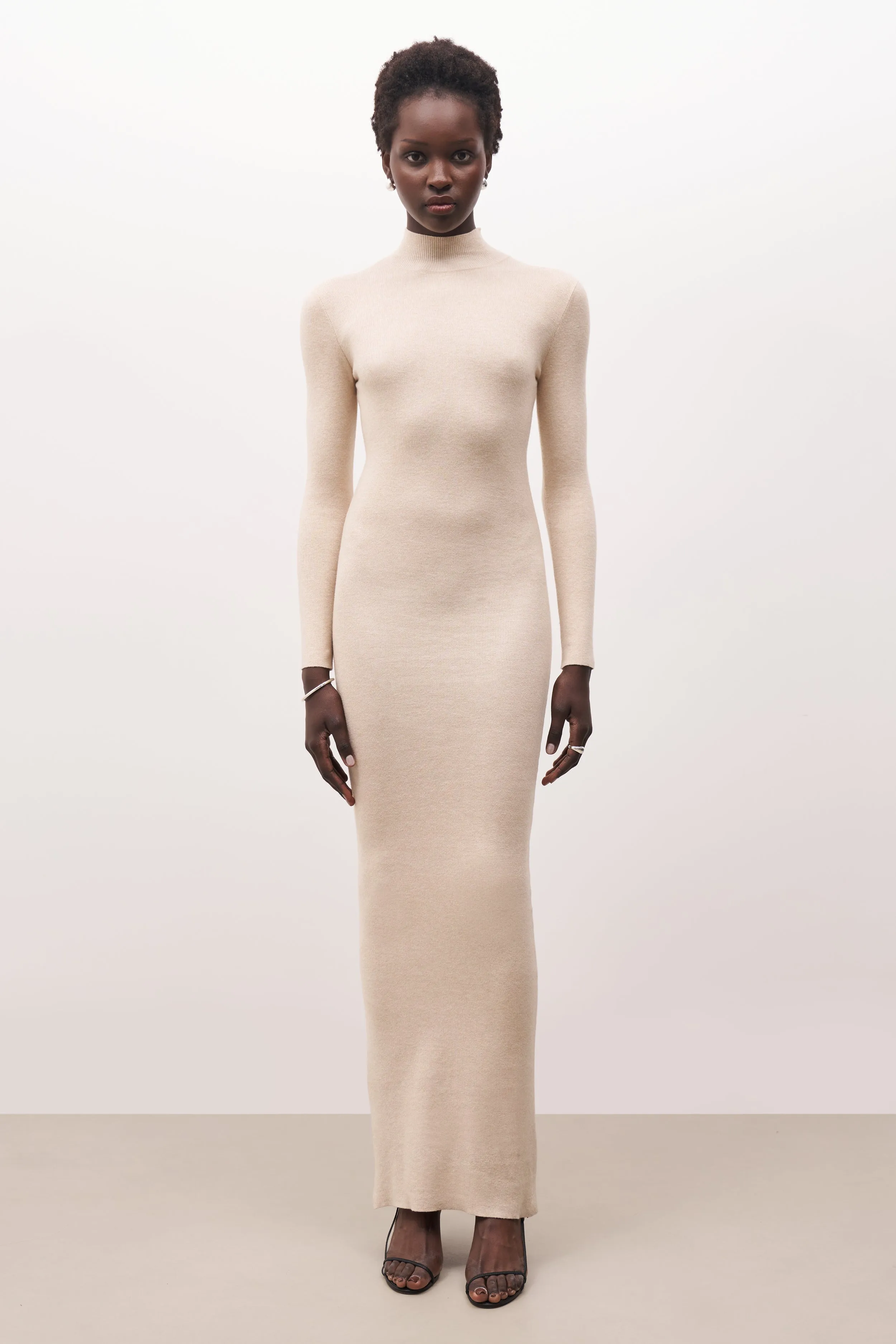 Fine Knit Maxi Dress - Birch sold by Because of Alice