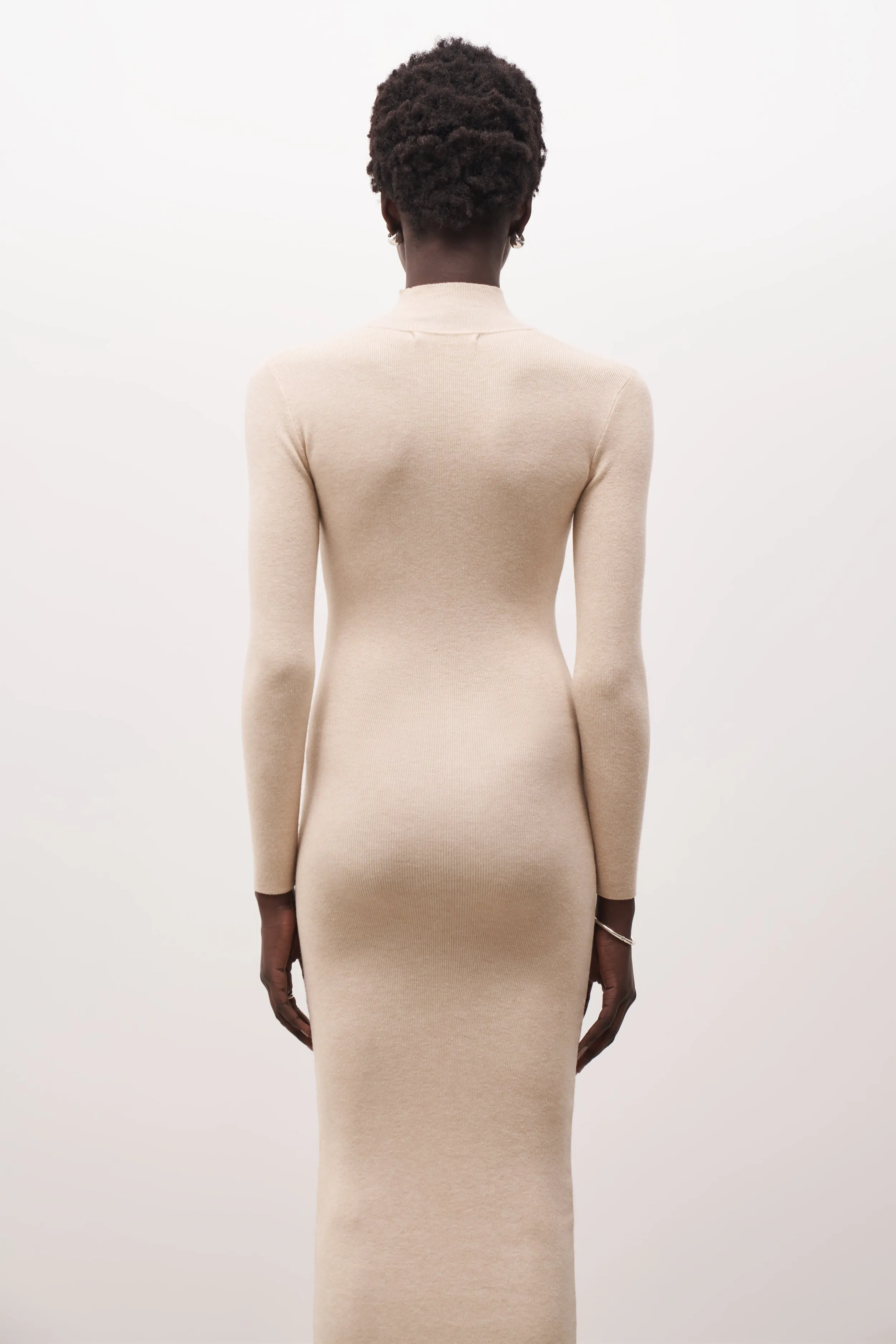 Fine Knit Maxi Dress - Birch sold by Because of Alice product image thumbnail 4