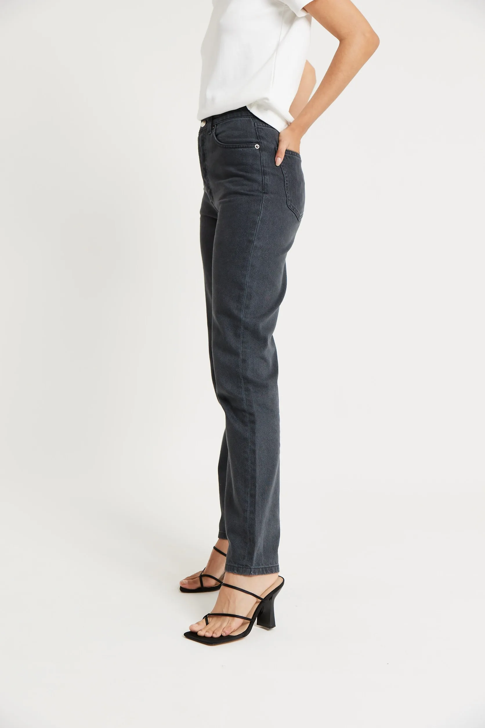 Straight Leg Jeans - Vintage Black sold by Because of Alice product image thumbnail 4