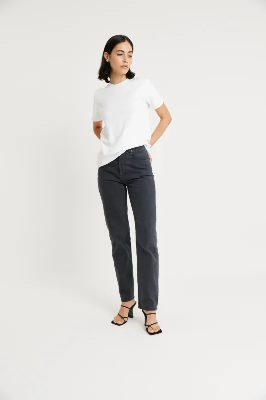 Straight Leg Jeans - Vintage Black sold by Because of Alice