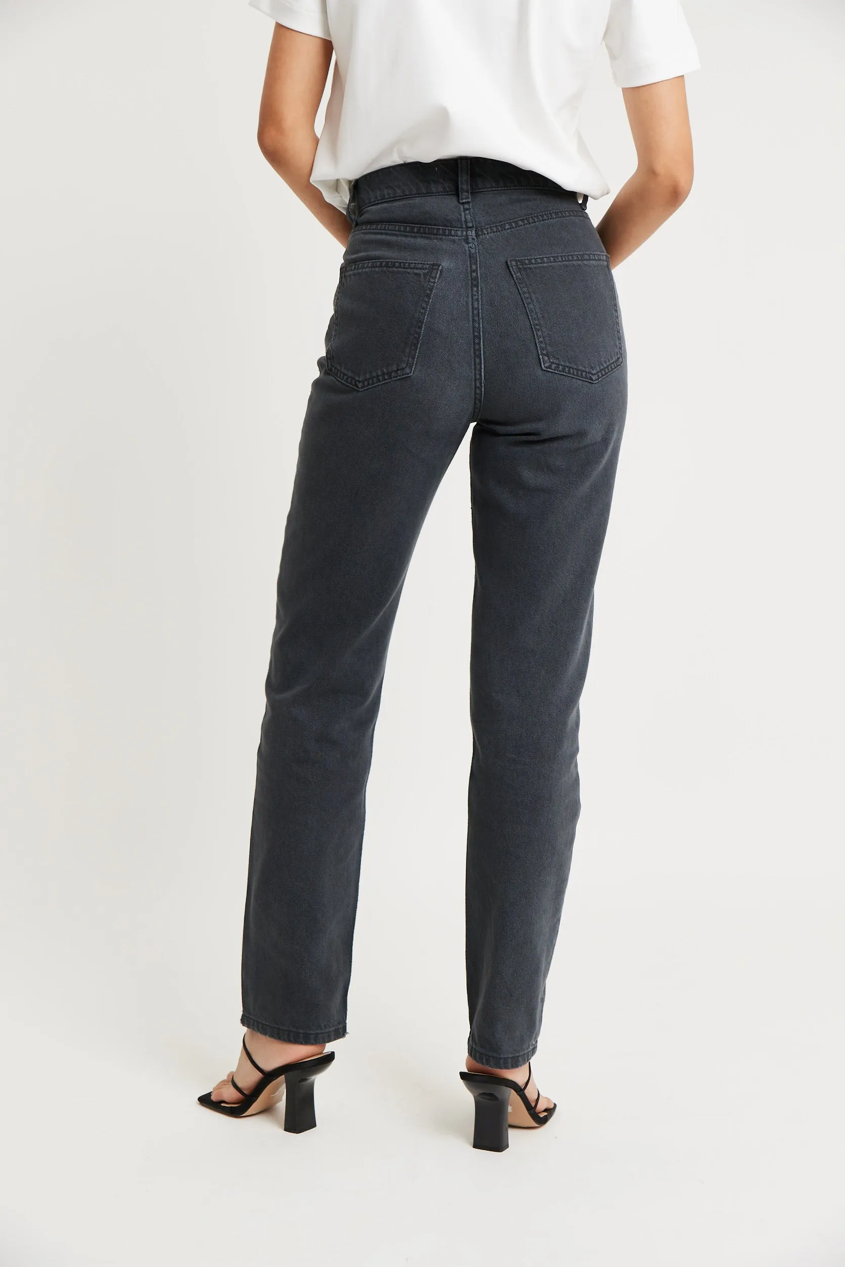Straight Leg Jeans - Vintage Black sold by Because of Alice product image thumbnail 5